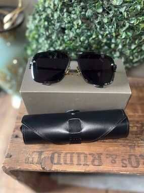 DITA Men's Limited Edition Black Aviator Sunglasses